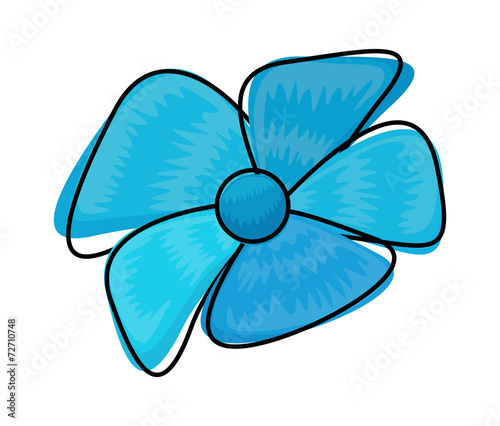 "Blue Flower Clipart" Stock image and royalty-free vector files on