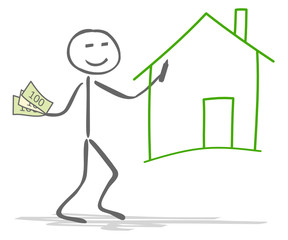 Strichmännchen Haus