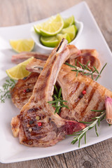 grilled lamb chop