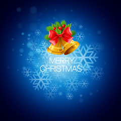 Vector Christmas background with bells