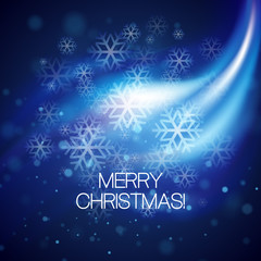 Vector glowing Christmas background