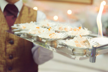 Decorated Fish on Tray