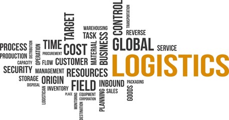 word cloud - logistics