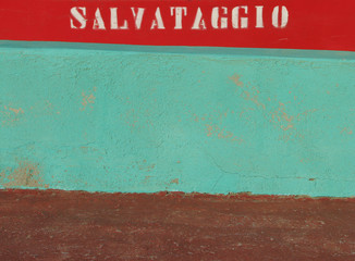 Scritta Salvataggio