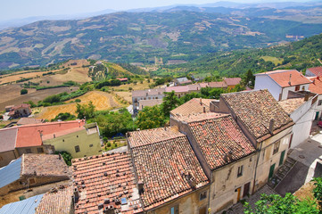 Fototapeta na wymiar Panoramic view of Acerenza. Basilicata. Italy.