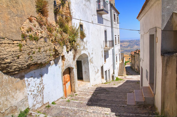 Alleyway.  Acerenza. Basilicata. Italy.
