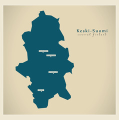 Modern Map - Keski-Suomi FI