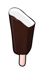 Eaten Chocolate Ice Cream