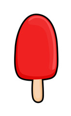 Red Ice Cream Clipart
