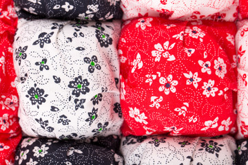 handmade sewed quilt