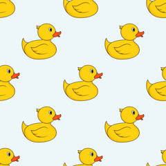 Seamless rubber duck pattern