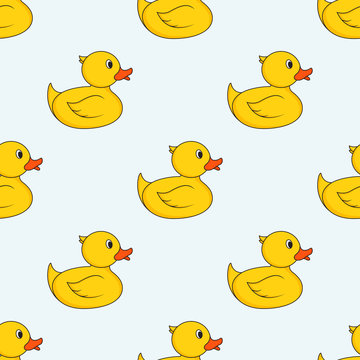 Seamless rubber duck pattern