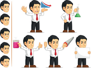 Office Worker Customizable Mascot 5