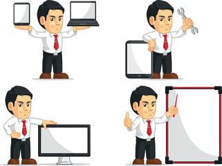 Office Worker Customizable Mascot 14