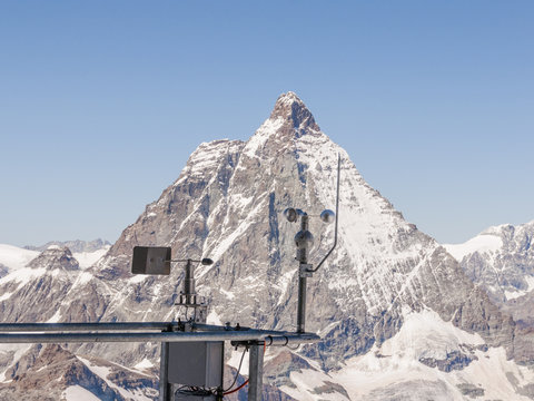 Zermatt, Dorf, Bergstation, Schweizer Alpen, Messstation, Wallis