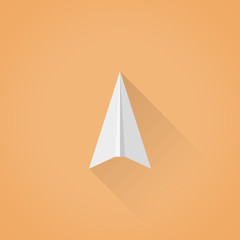 Paper plane symbol icon