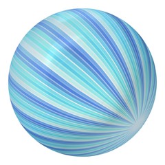 Ball created from abstract blue rays