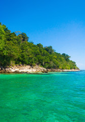 Fototapeta premium In Paradise Found Remote Resort