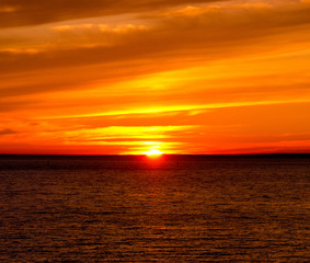 Obraz premium Sunset Paradise Idyllic Wallpaper