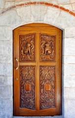artistic wooden door