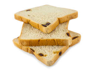 white bread with raisin