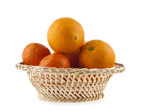 oranges in a basket