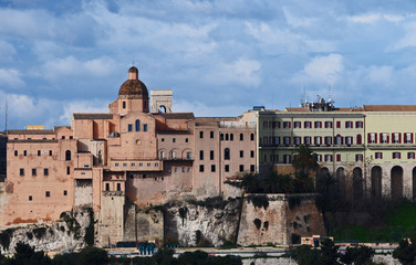 Fototapeta na wymiar Cagliari Castello