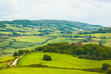 Fototapeta na wymiar Beautiful rural landscape in Tuscany, Italy
