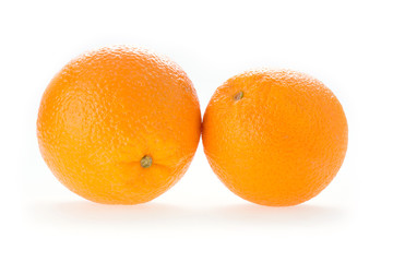 orange fruit isolated on white background