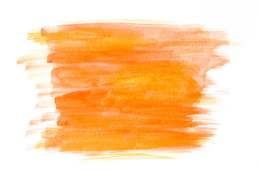 textured yellow and orange watercolor banner
