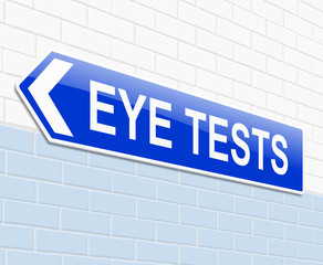 Eye test concept.
