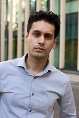 young business man wearing a shirt.