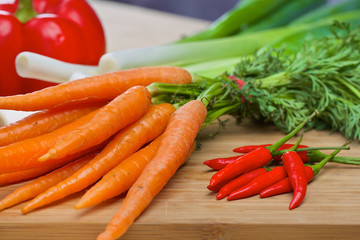 Bunch of baby carrots