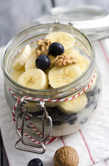 Overnight oats (Haferflocken eingeweicht)