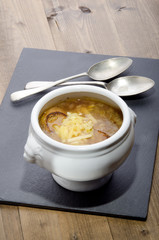 french onion soup in a bowl