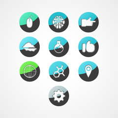 set concept web icon