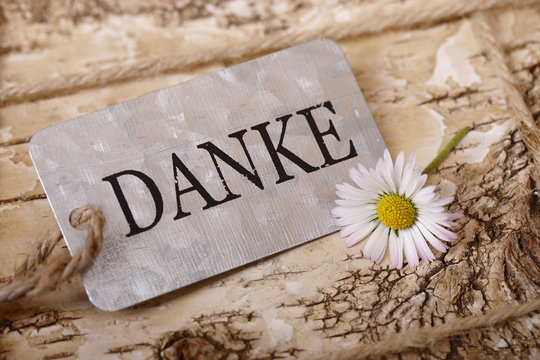 danke mit bl&uuml;mchen