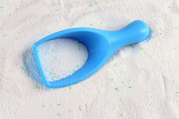 Washing powder close-up