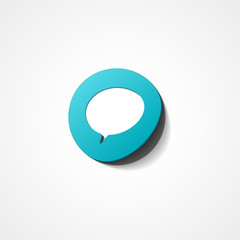 Rounded speech bubbles web icon