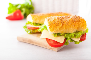 Fresh and tasty sandwiches