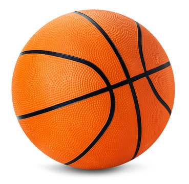 basketball ball isolated on the white background