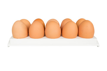 eggs in white container