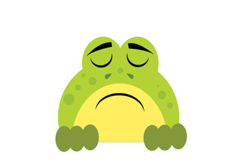 smutna żaba
