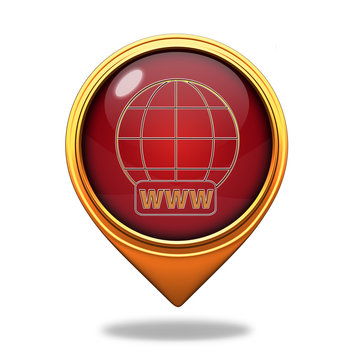 www pointer icon on white background
