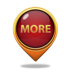More pointer icon on white background