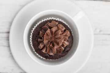 Cupcakes and coffee cup