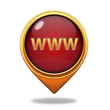 www pointer icon on white background