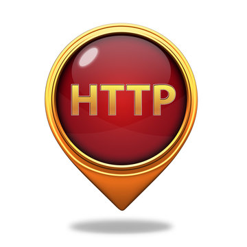 http pointer icon on white background