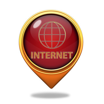 inernet pointer icon on white background