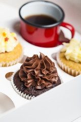 Cupcakes and coffee cup